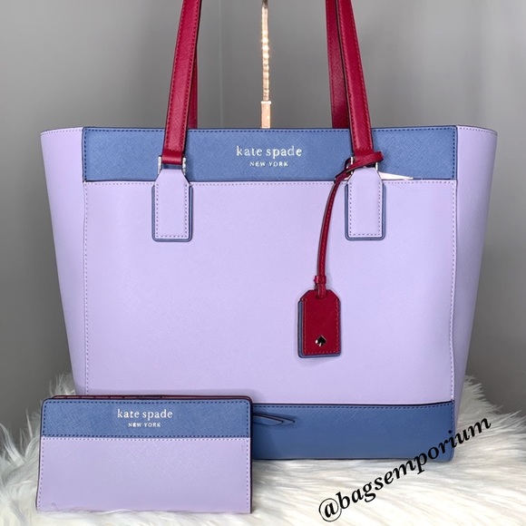 kate spade Handbags - Kate Spade Large Leather Laptop Tote / Wallet Set